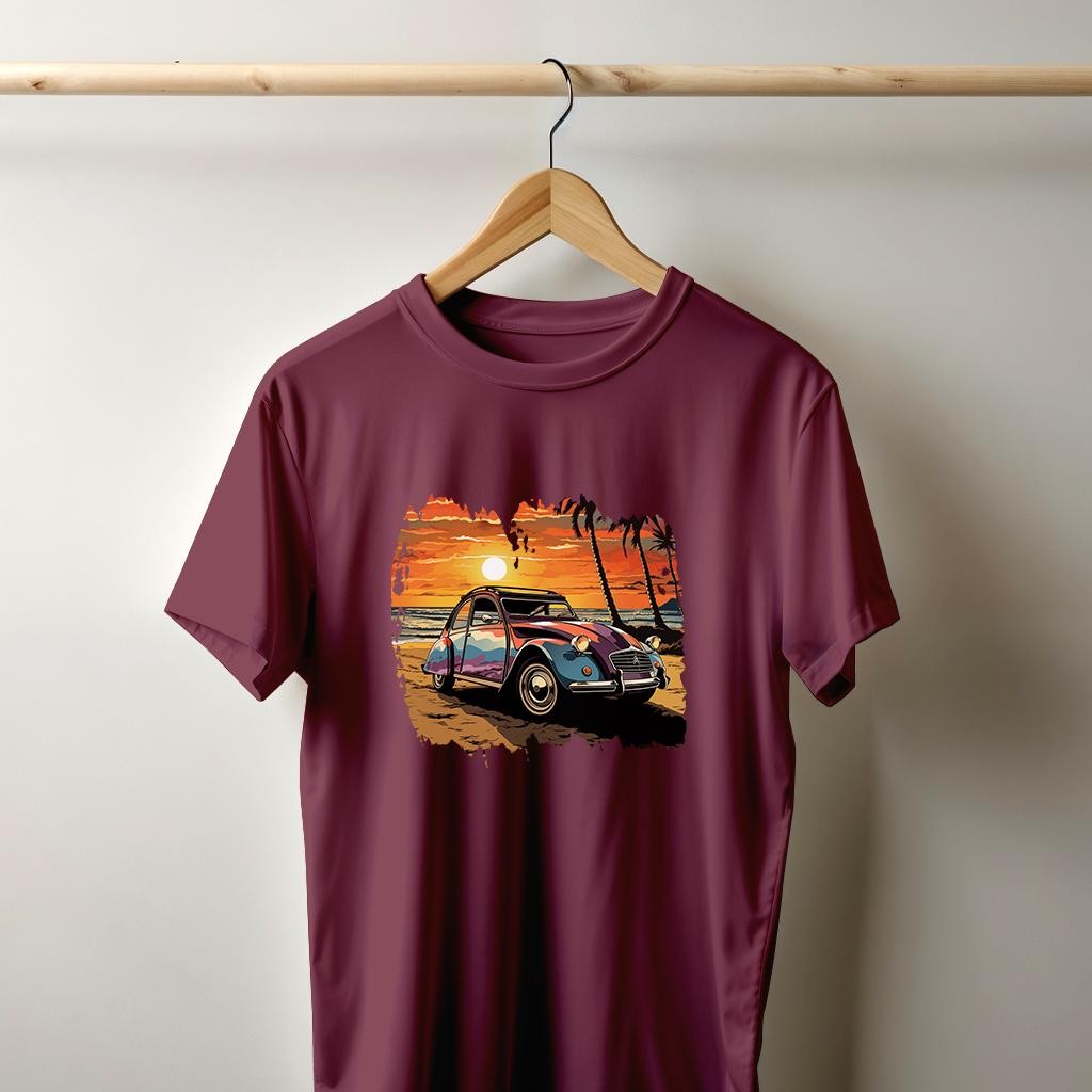 Camiseta Majica sa štampanim printom Cam 841, Muška, Drvo Ruže