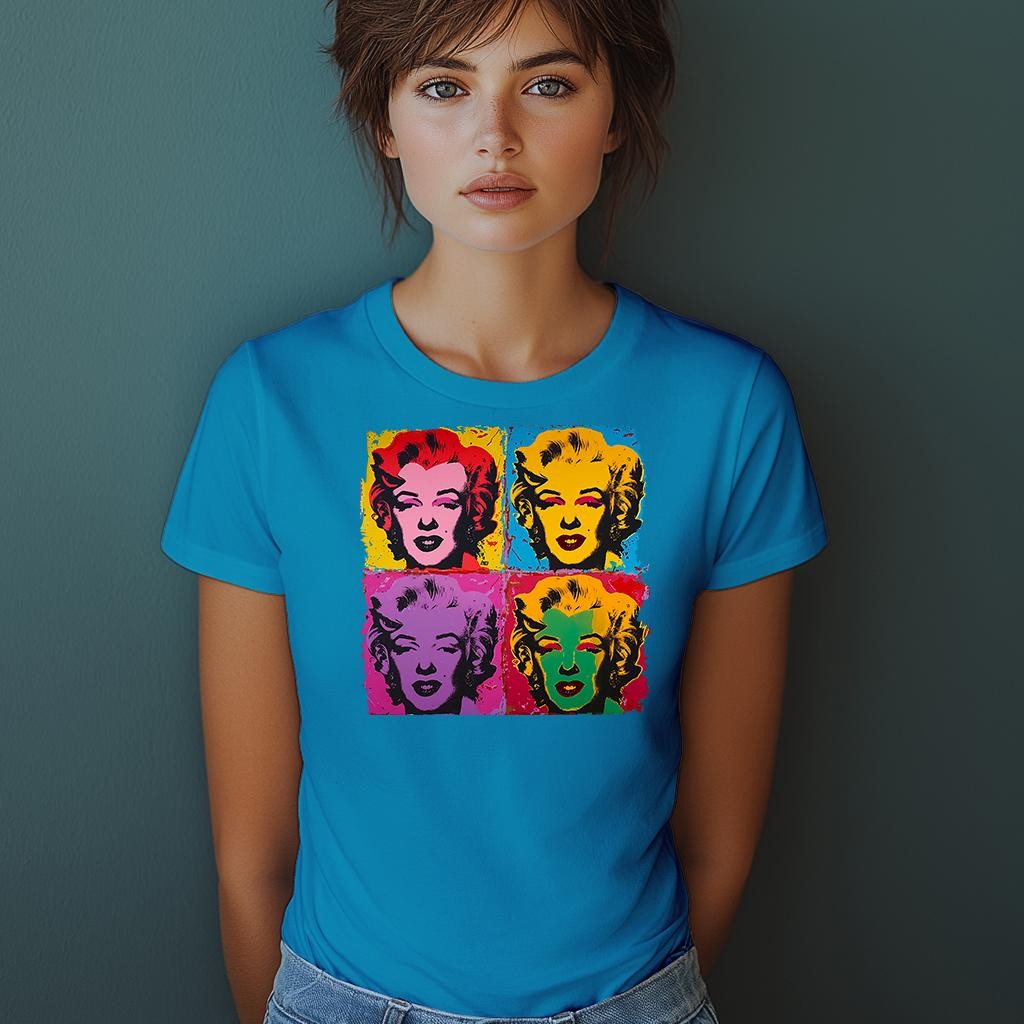 Camiseta Majica sa štampanim printom Cam 857, Ženska, Akva