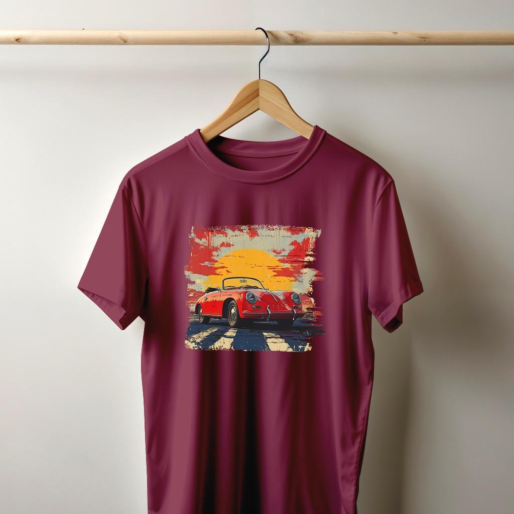 Camiseta Majica sa štampanim printom Cam 843, Muška, Bordo