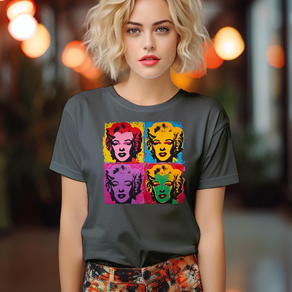 Camiseta Majica sa štampanim printom Cam 857, Ženska, Tamnosiva