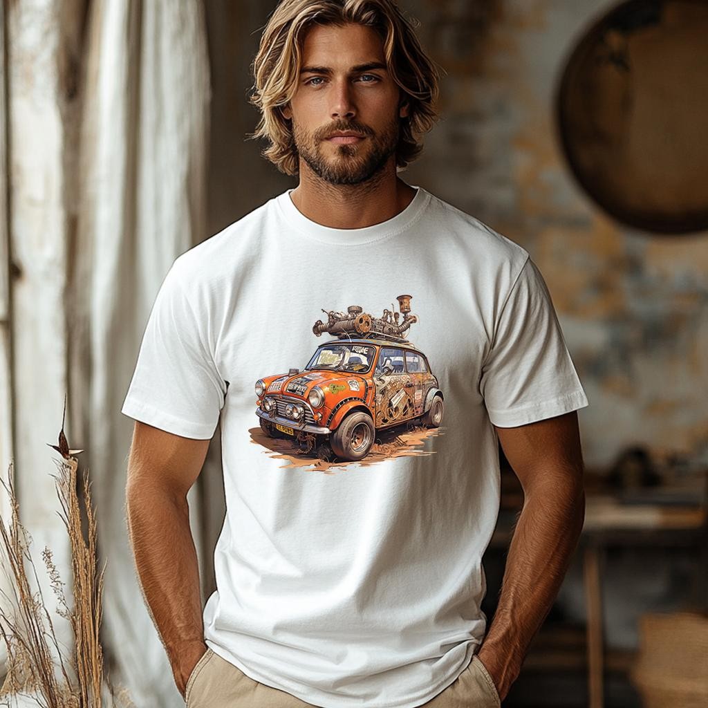 Camiseta Majica sa štampanim printom Cam 854, Muška, Bela