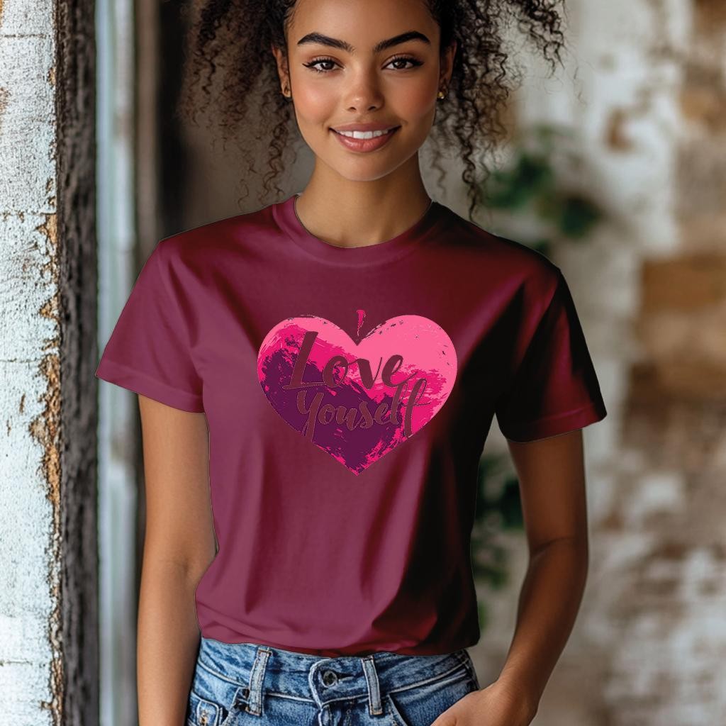 Camiseta Majica sa štampanim printom Cam 859, Ženska, Bordo