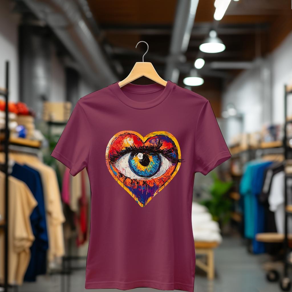 Camiseta Majica sa štampanim printom Cam 862, Ženska, Bordo