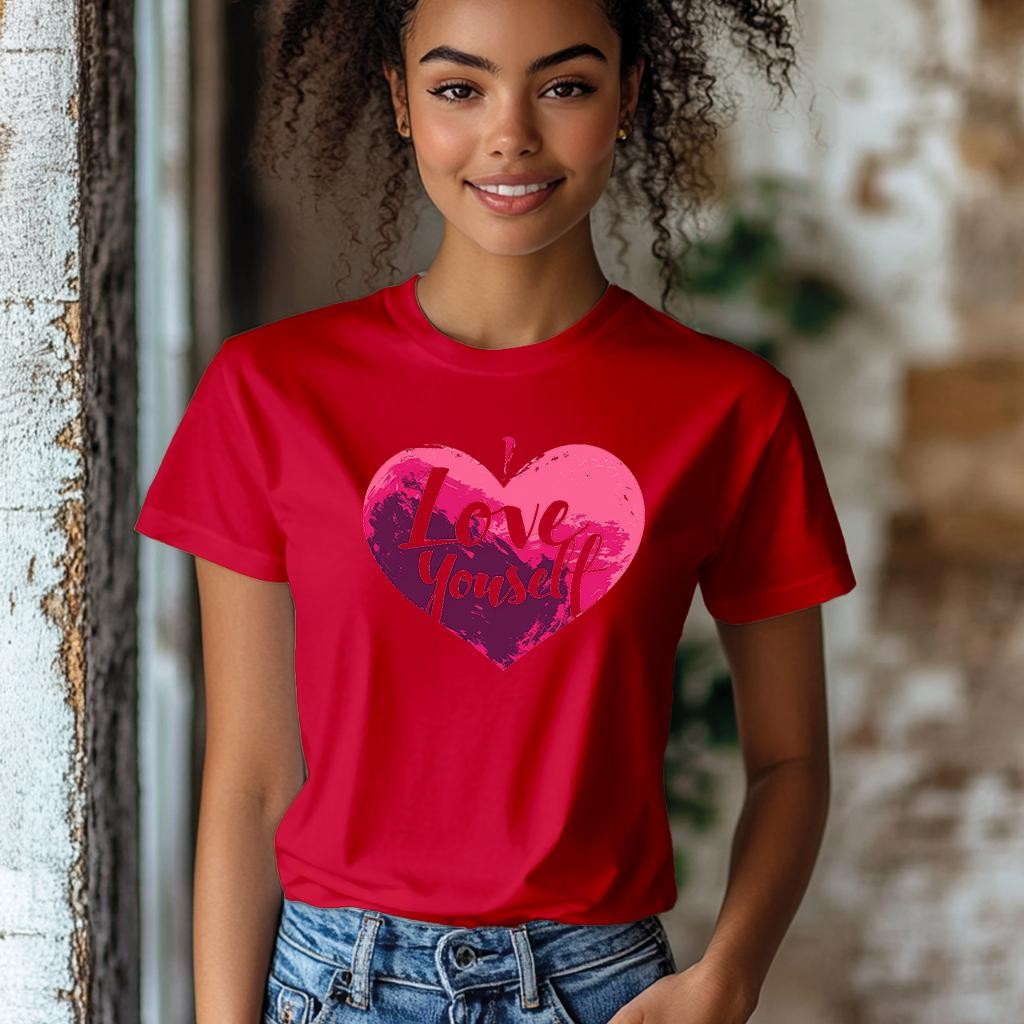 Camiseta Majica sa štampanim printom Cam 859, Ženska, Crvena