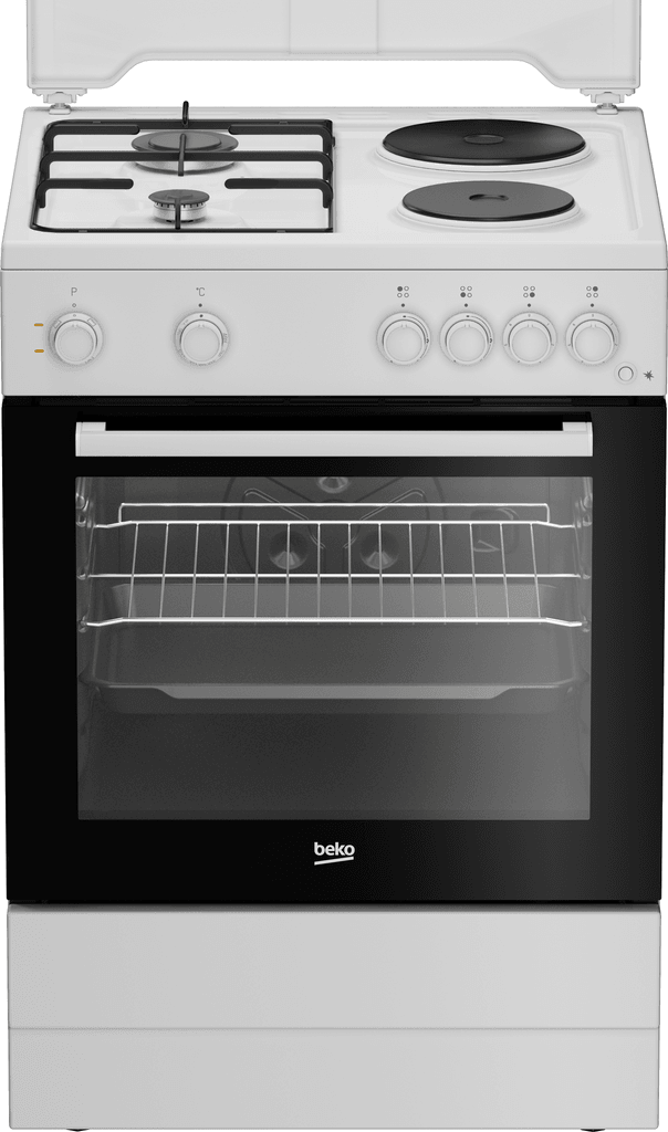 Beko Kombinovani šporet FBS64010WD, 2 ringle, 2 gorionika, 75l, Beli