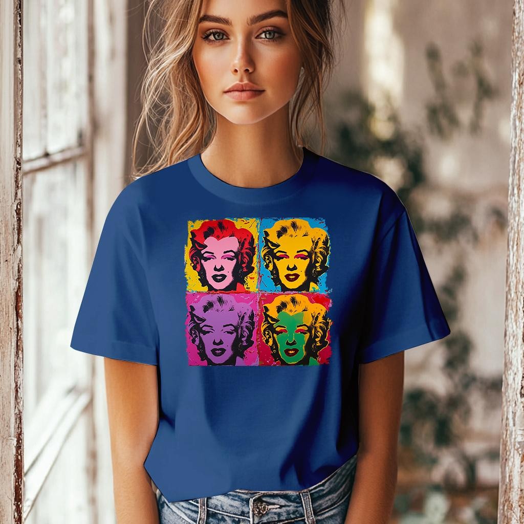 Camiseta Majica sa štampanim printom Cam 857, Ženska, Borovnica