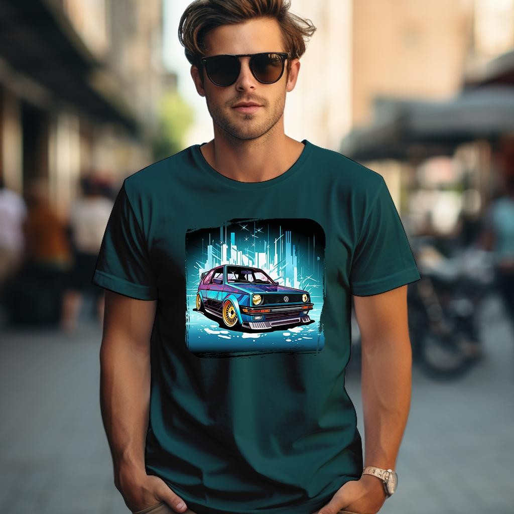 Camiseta Majica sa štampanim printom Cam 850, Muška, Petrolej