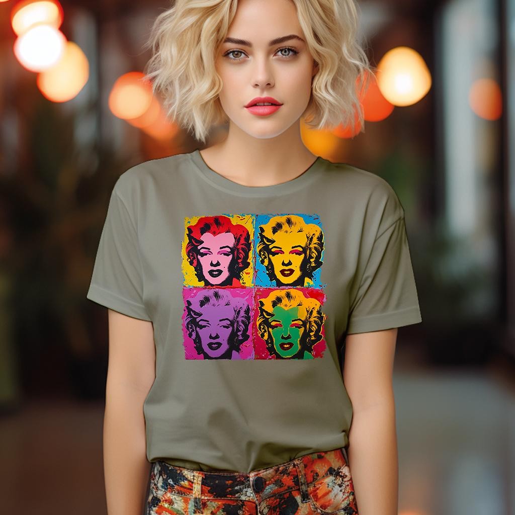 Camiseta Majica sa štampanim printom Cam 857, Ženska, Kaki