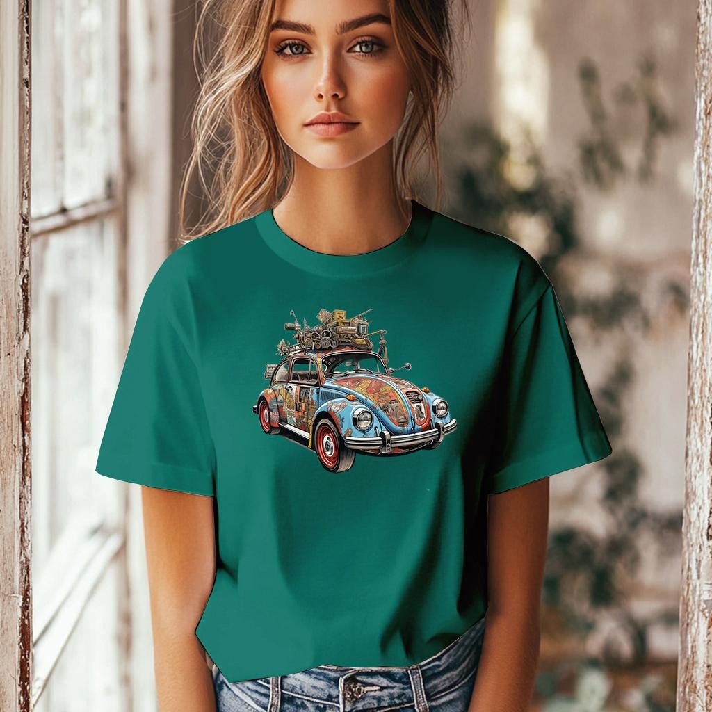 Camiseta Majica sa štampanim printom Cam 848, Ženska, Bambus