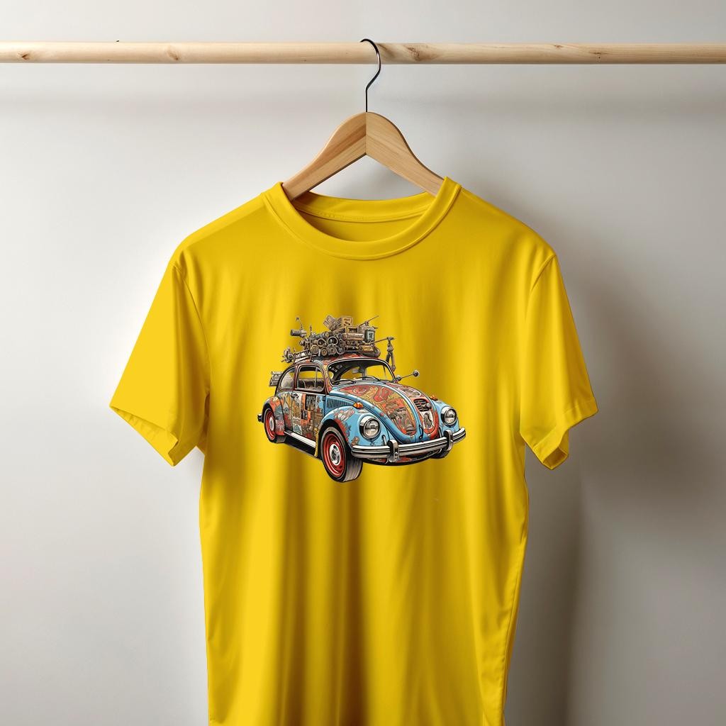 Camiseta Majica sa štampanim printom Cam 848, Muška, Zlatne boje