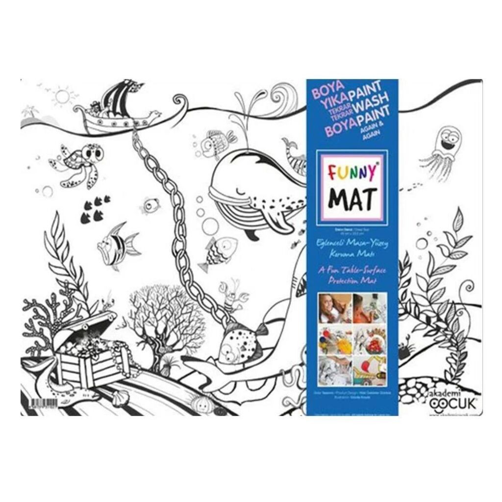 Funny Mat Podmetač za sto i bojanka, Deep Sea