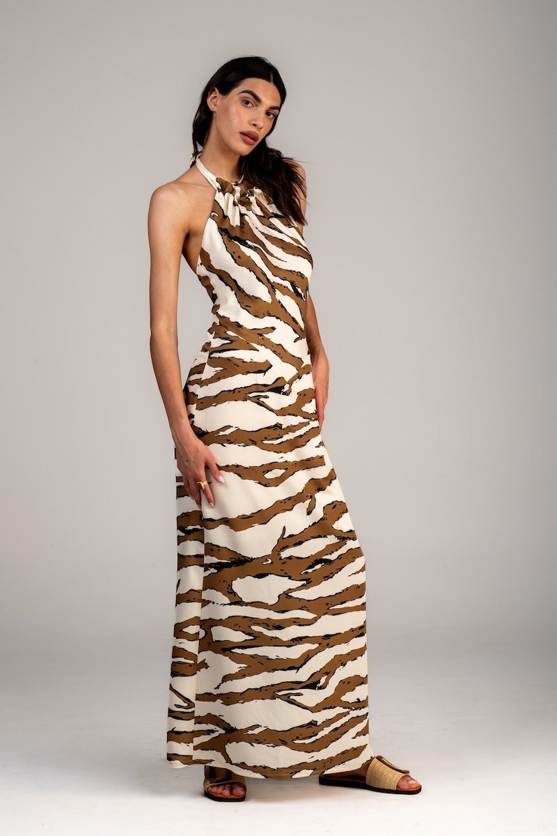 LAPPA woman SIENA Ženska haljina, Bež-braon