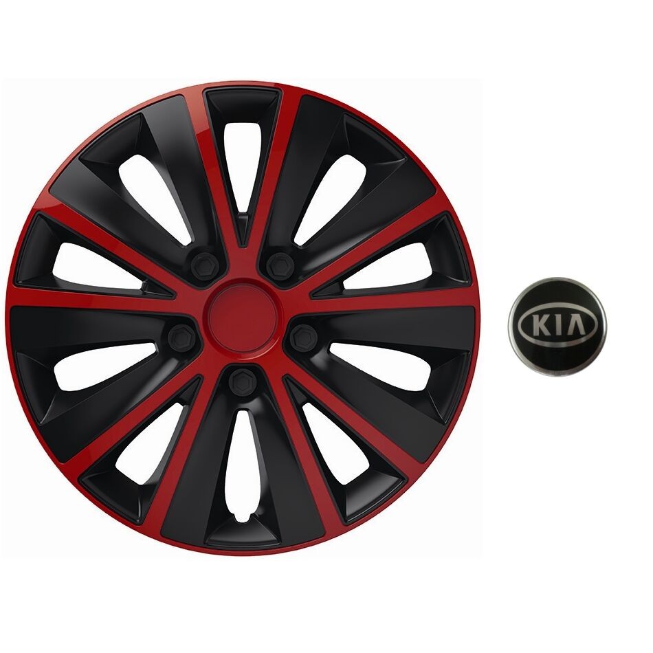 Ratkapne za Kia Rapid Red & Black, 16"