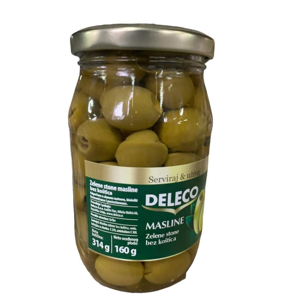 Deleco Masline zelene, 314 g