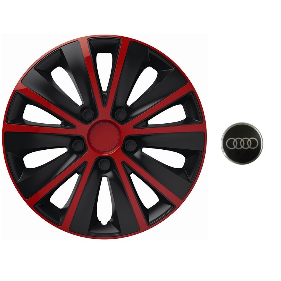 Ratkapne za Audi Rapid Red & Black, 15"