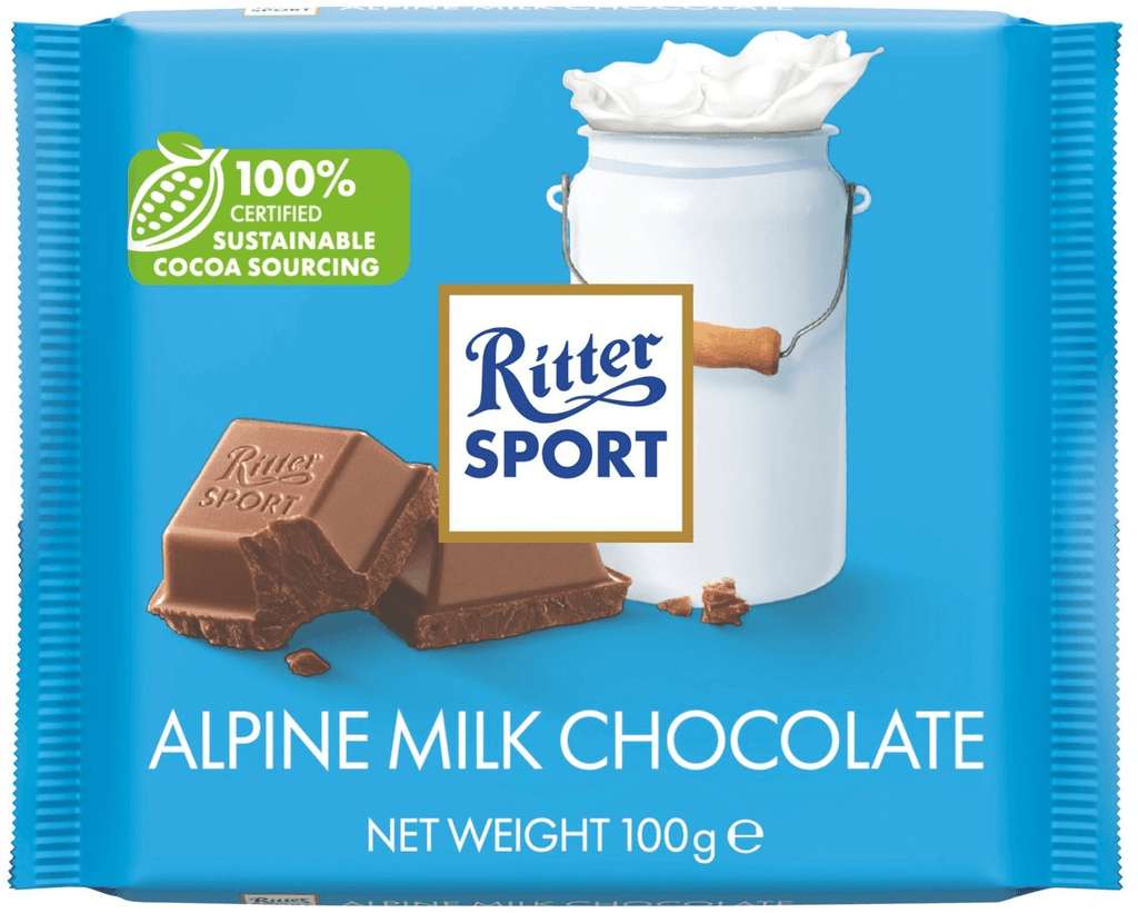 Ritter sport Mlečna čokolada Alpine milk, 100g