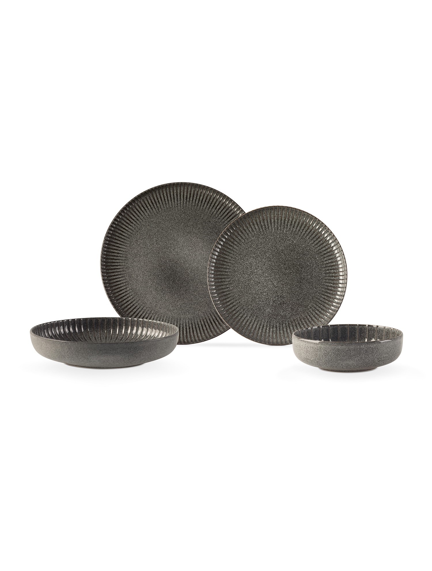 Madame Coco Set tanjira za ručavanje za 6 osoba Prendre, 24 komada, Tamnosivi