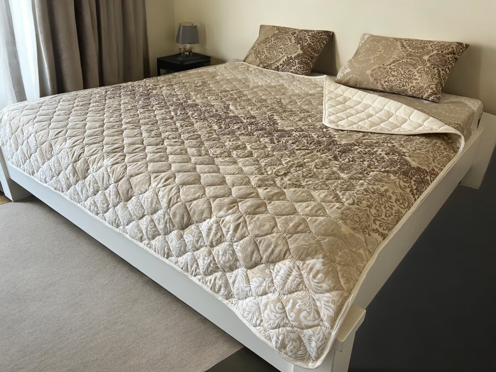 Set posteljina + prekrivač Gold 140x200cm