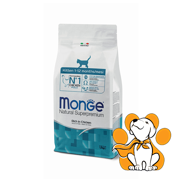 MONGE Granule za mačiće - piletina 34/20 1.5kg