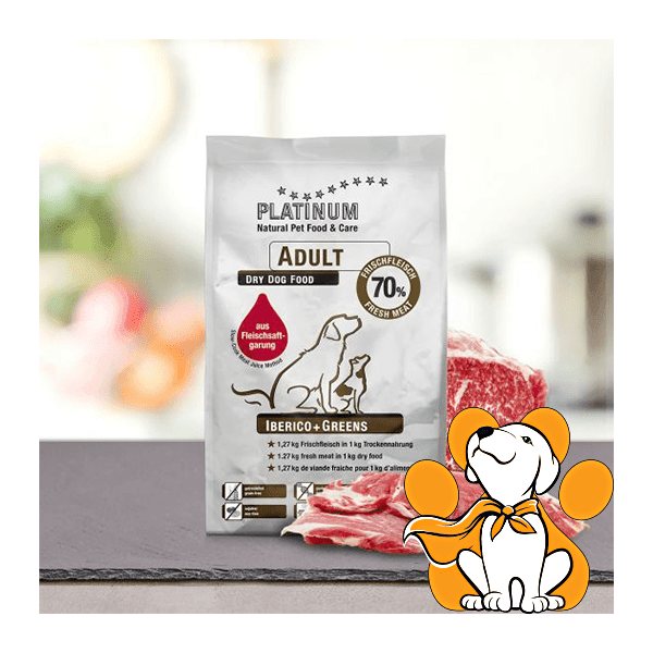 PLATINUM Suva hrana za pse adult iberico&greens 5kg