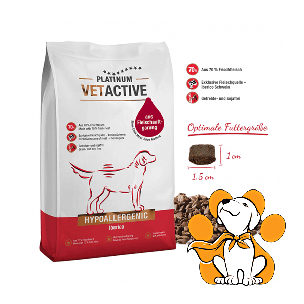 PLATINUM Suva hrana za pse VetActive Hypoallergenic Dog 1.5kg