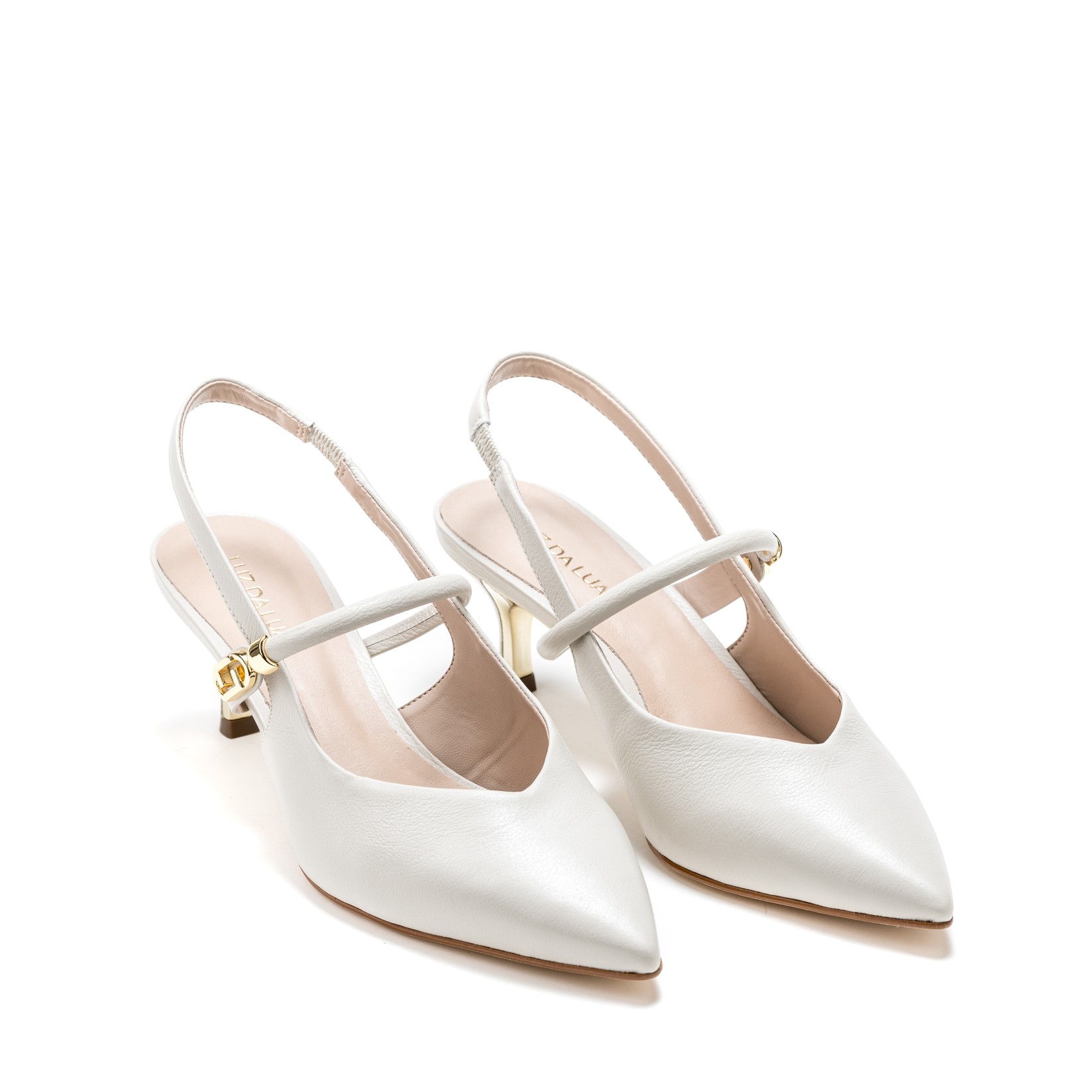 Luz da lua Ženske štikle Panna 58060023, Bele