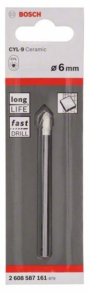 BOSCH Burgija za pločice CYL-9 Ceramic 2608587161 6 x 80 mm srebrna