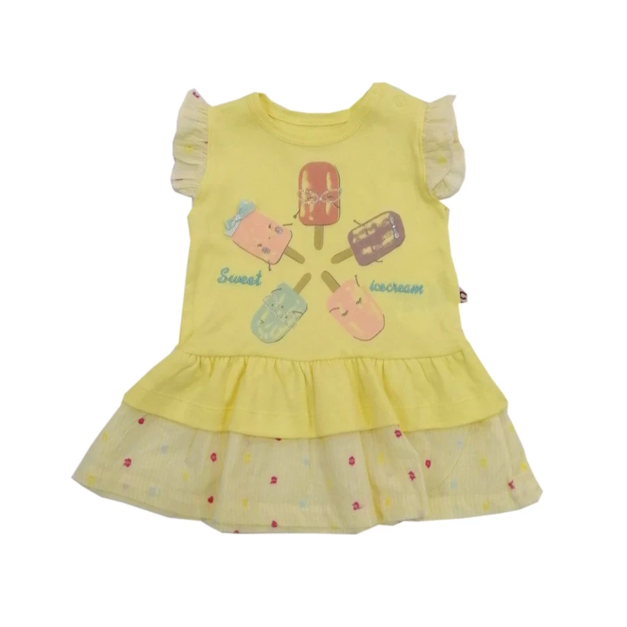VRABAC Haljina za bebe 1298, Žuta