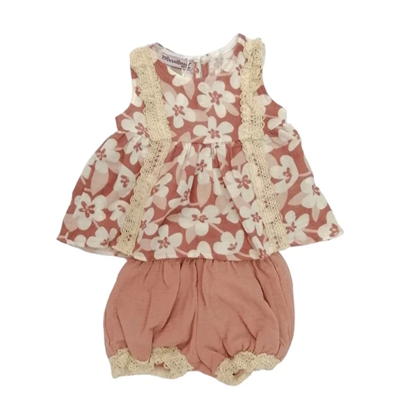 VRABAC Komplet za devojčice 4787, Breskva