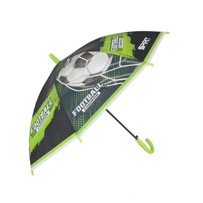 VRABAC Kišobran za dečake Fudbal TTS405039, Sivo-zeleni