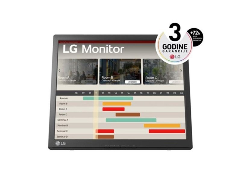 LG Monitor 17BR30T-B SXGA, USB, Touch, Crni