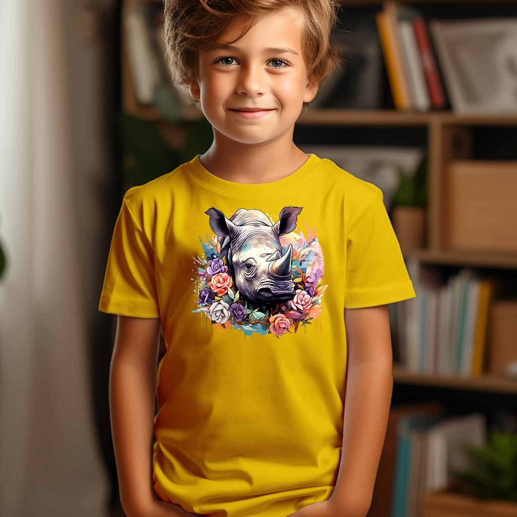 Camiseta Majica sa štampanim printom Cam 398, Dečija, Zlatne boje