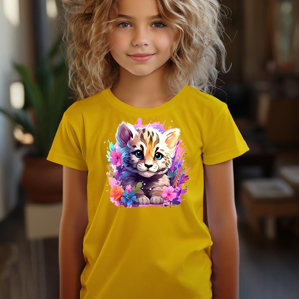 Camiseta Majica sa štampanim printom Cam 399, Dečija, Zlatne boje