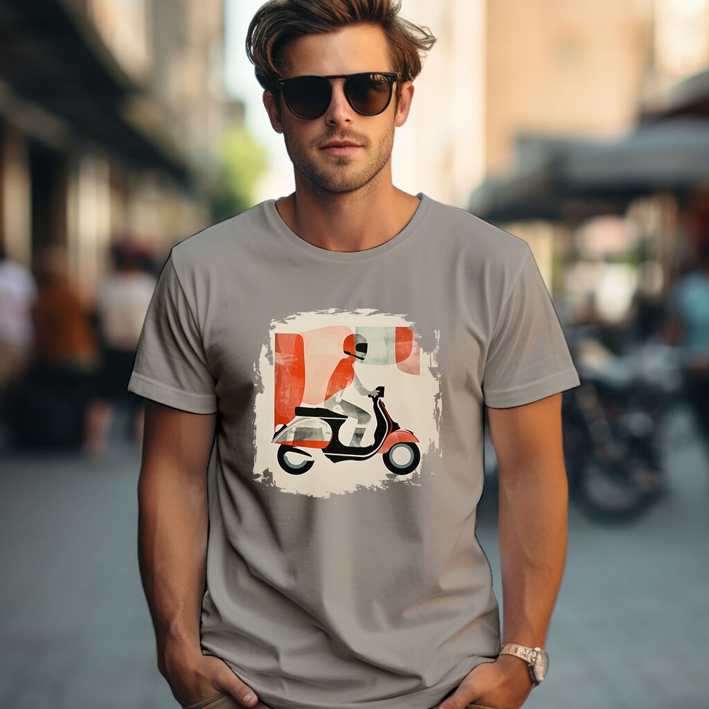 Camiseta Majica sa štampanim printom Cam 347, Muška, Cink