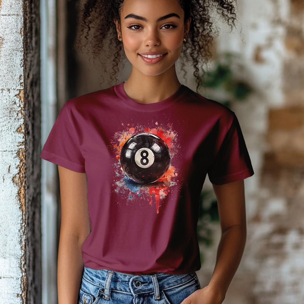 Camiseta Majica sa štampanim printom Cam 314, Ženska, Bordo