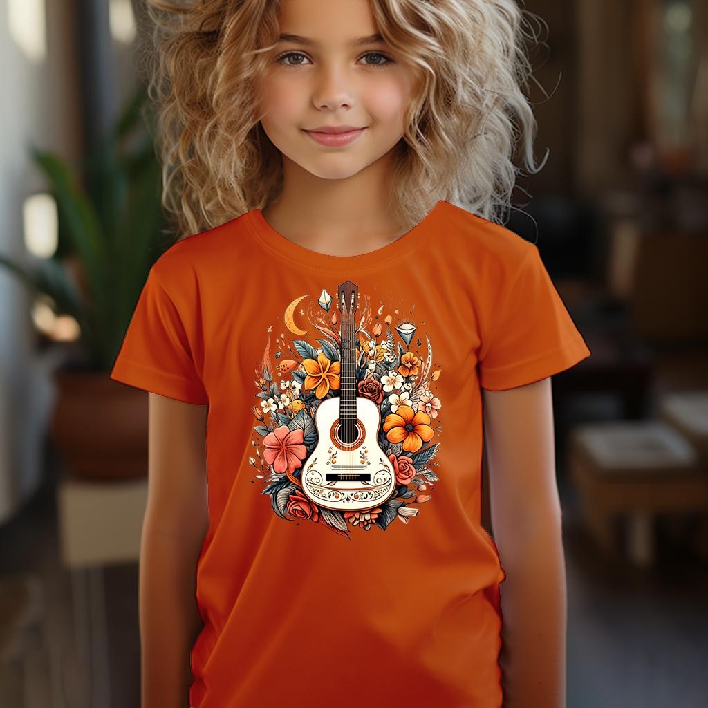 Camiseta Majica sa štampanim printom Cam 402, Dečija, Narandžasta