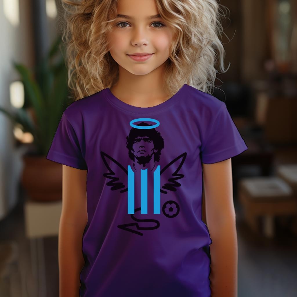 Camiseta Majica sa štampanim printom Cam 464, Dečija, Patlidžan