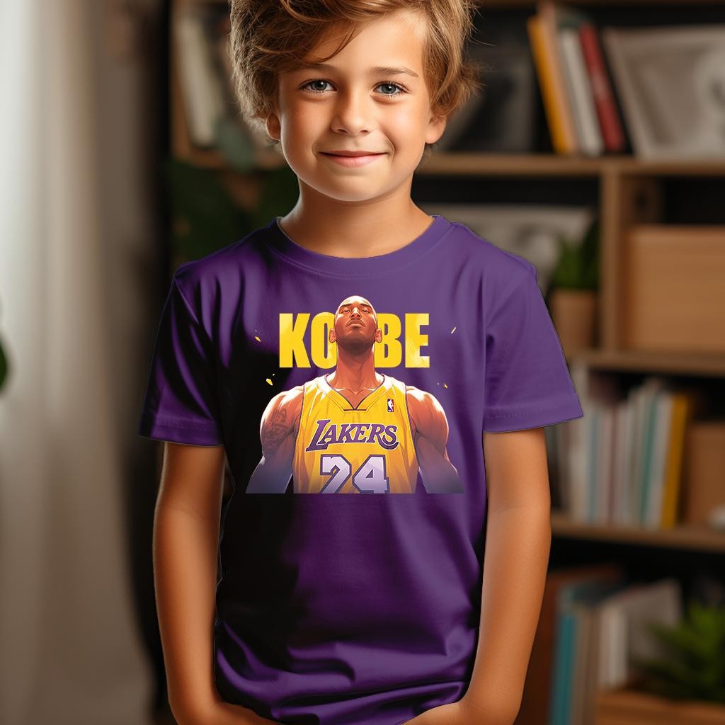 Camiseta Majica sa štampanim printom Cam 456, Dečija, Patlidžan