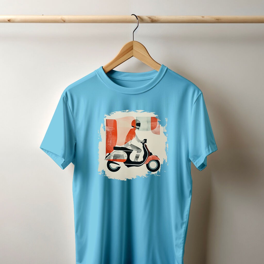 Camiseta Majica sa štampanim printom Cam 347, Muška, Akvamarin