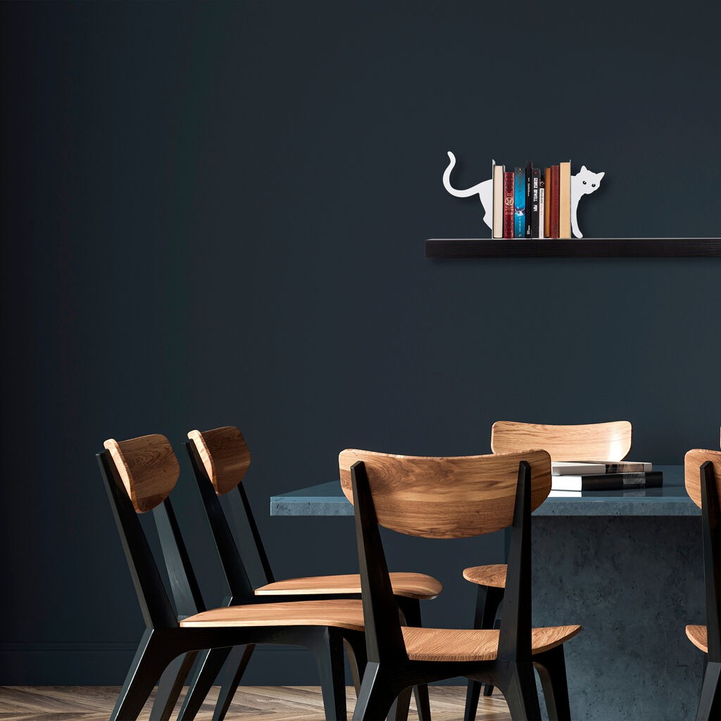 Aberto Design Držač za knjige 5, 35x14x22cm, Beli