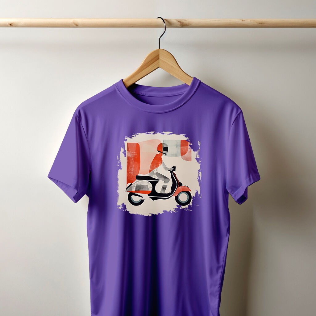 Camiseta Majica sa štampanim printom Cam 347, Muška, Lavanda