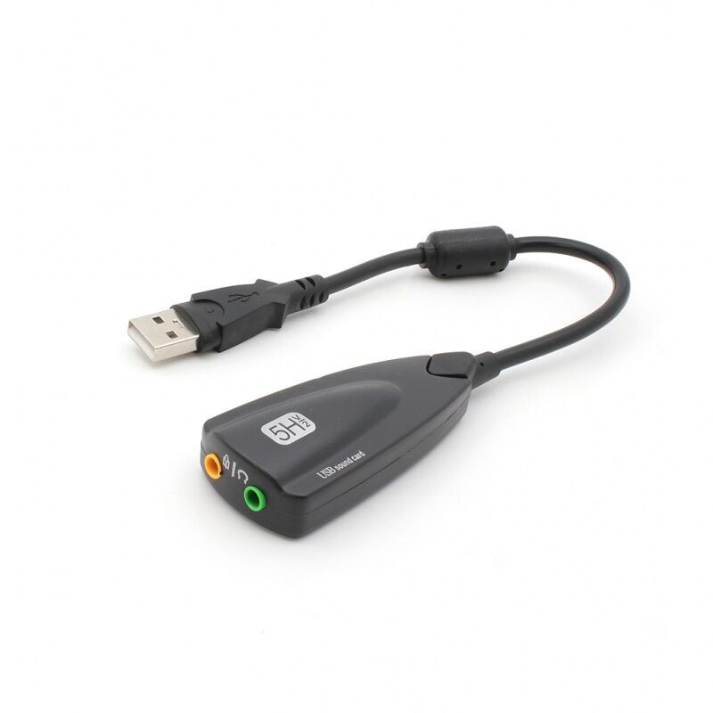 JWD USB 2.0 sa zvučnom kartom Sound 2, Crni