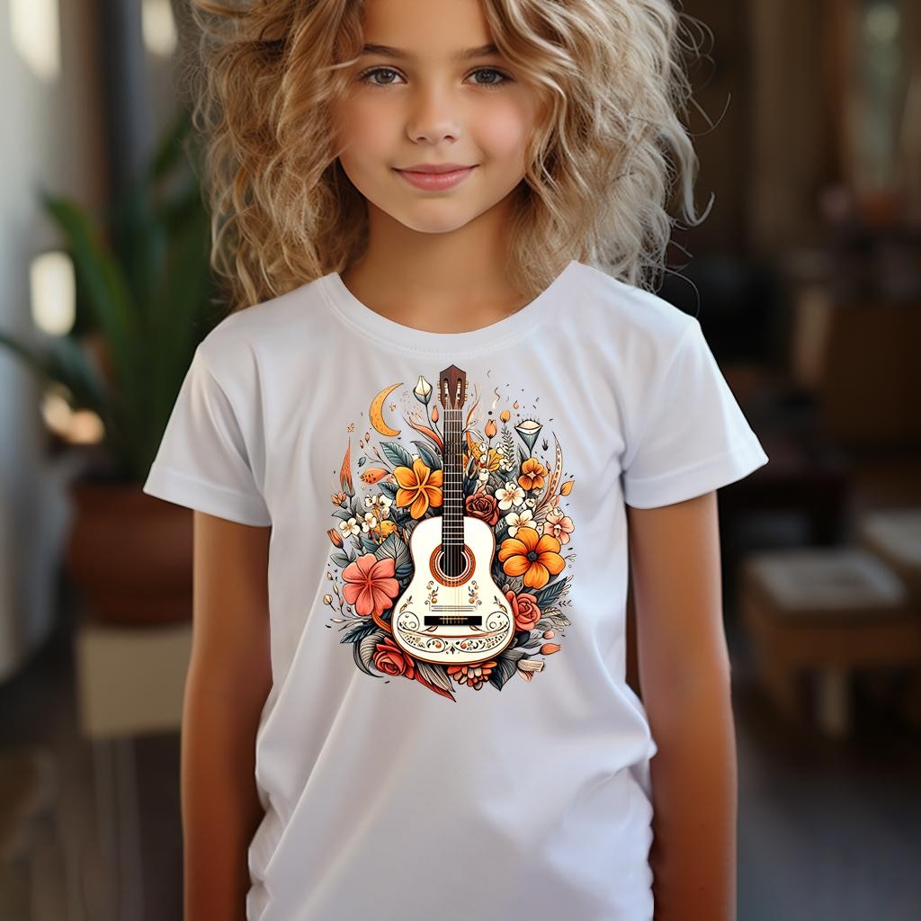 Camiseta Majica sa štampanim printom Cam 402, Dečija, Bela