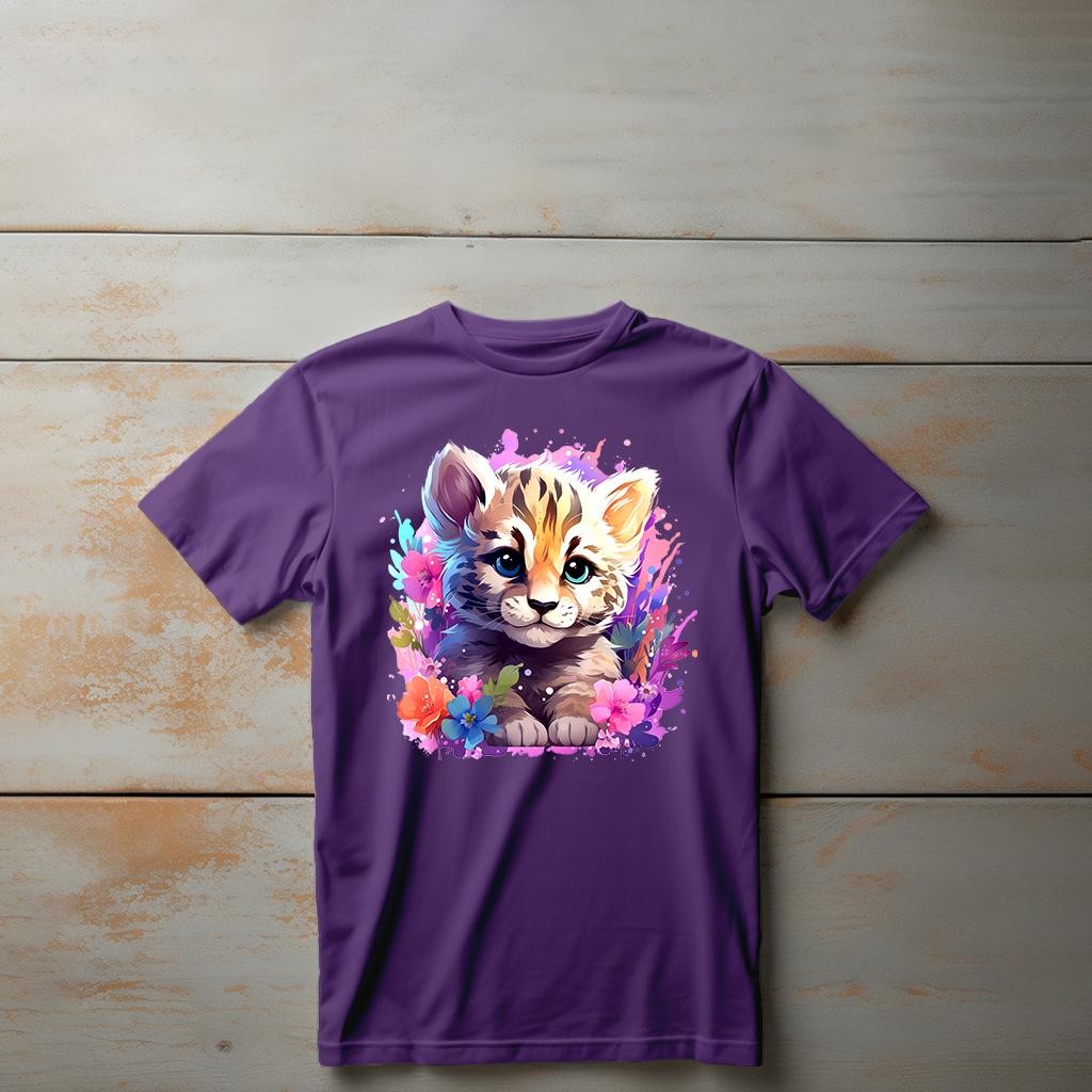 Camiseta Majica sa štampanim printom Cam 399, Dečija, Patlidžan