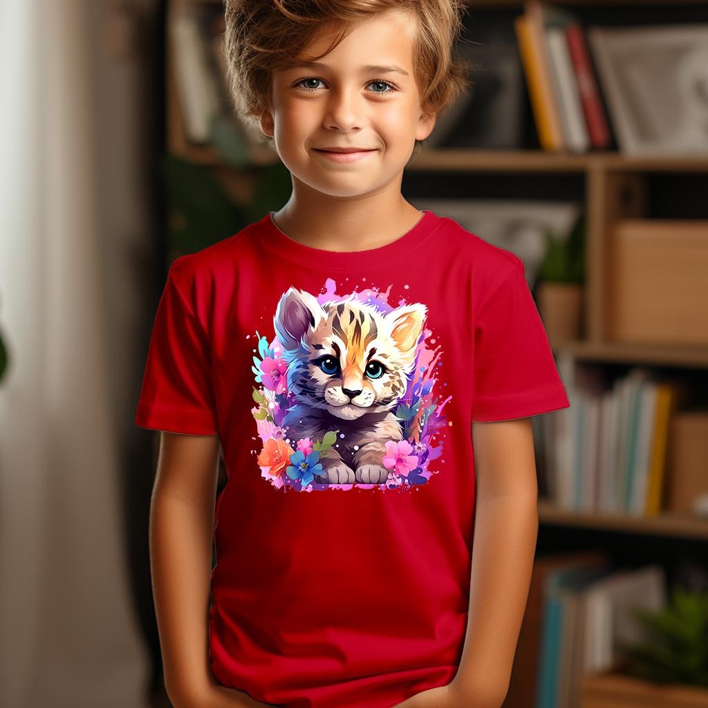 Camiseta Majica sa štampanim printom Cam 399, Dečija, Crvena