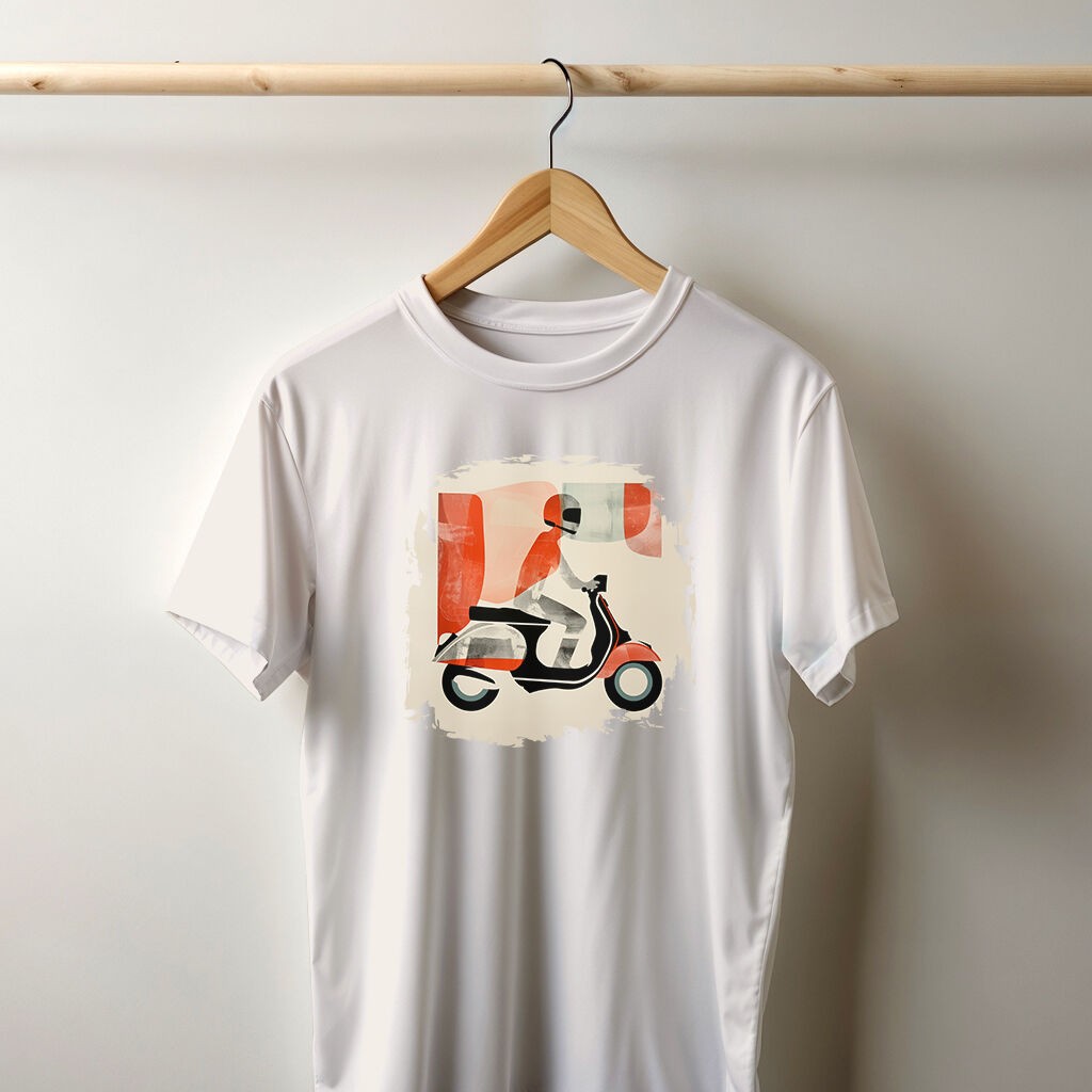 Camiseta Majica sa štampanim printom Cam 347, Muška, Prljavo Bela