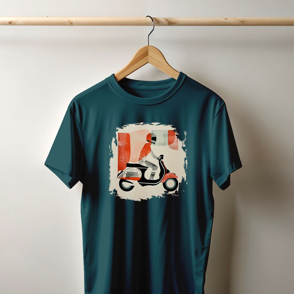 Camiseta Majica sa štampanim printom Cam 347, Muška, Petrolej