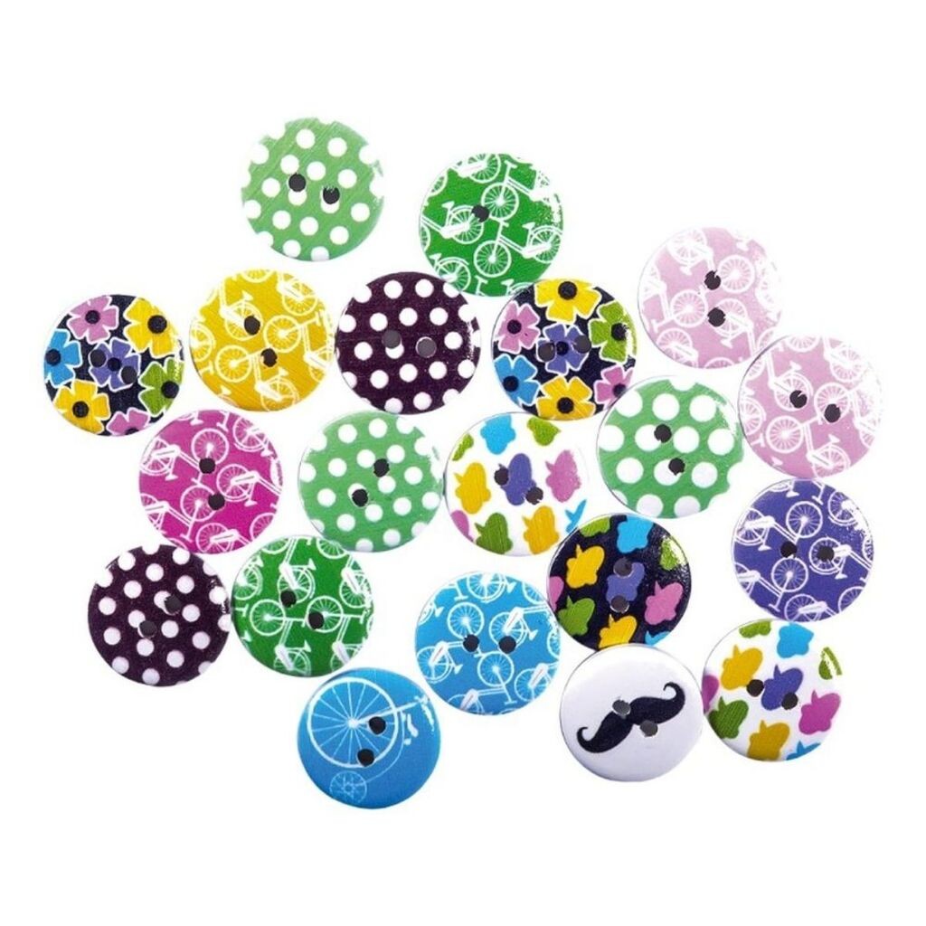 Junior Dugmići, 20 komada, Šareni