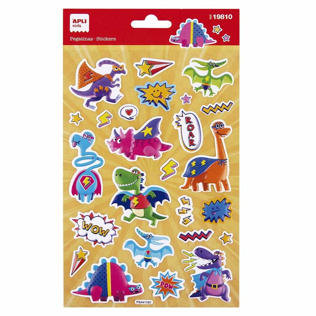 Apli Dečije nalepnice Super dinosaurusi, 25 komada