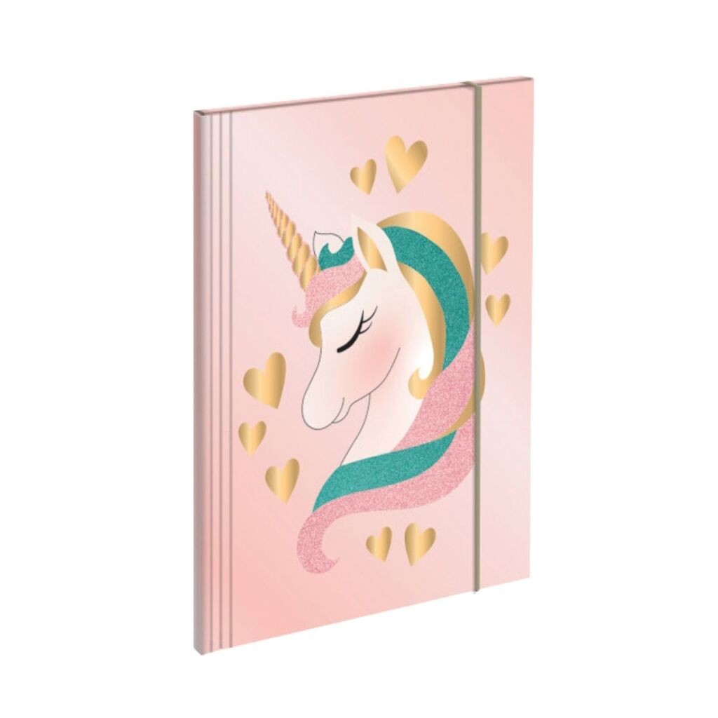 Scool Fascikla Unicorn, A4, Hologram efekat, Roze